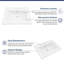 24" L x 18" W Bathroom Vanity Top White Ceramic Bathroom Sink White Vanity Top with Sink(Top Only)