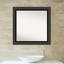 Miroir de salle de bain mural noir non biseauté Tuxedo-425050504