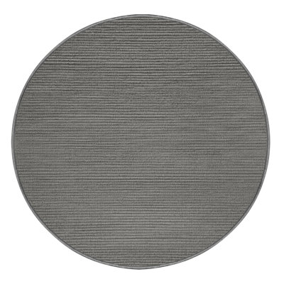 Machine Washable Solid Gray Area Rug