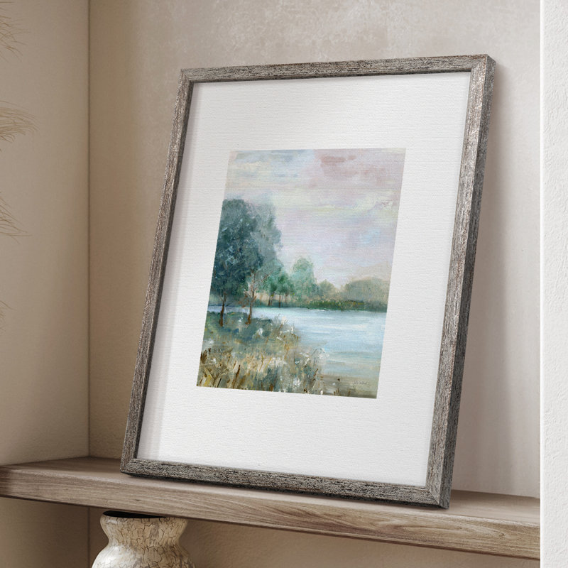 «Blue Hour», reproduction encadrée - bois massif, H 30 po x l 24 po