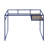 Glass Top & Blue Finish Writing Desk