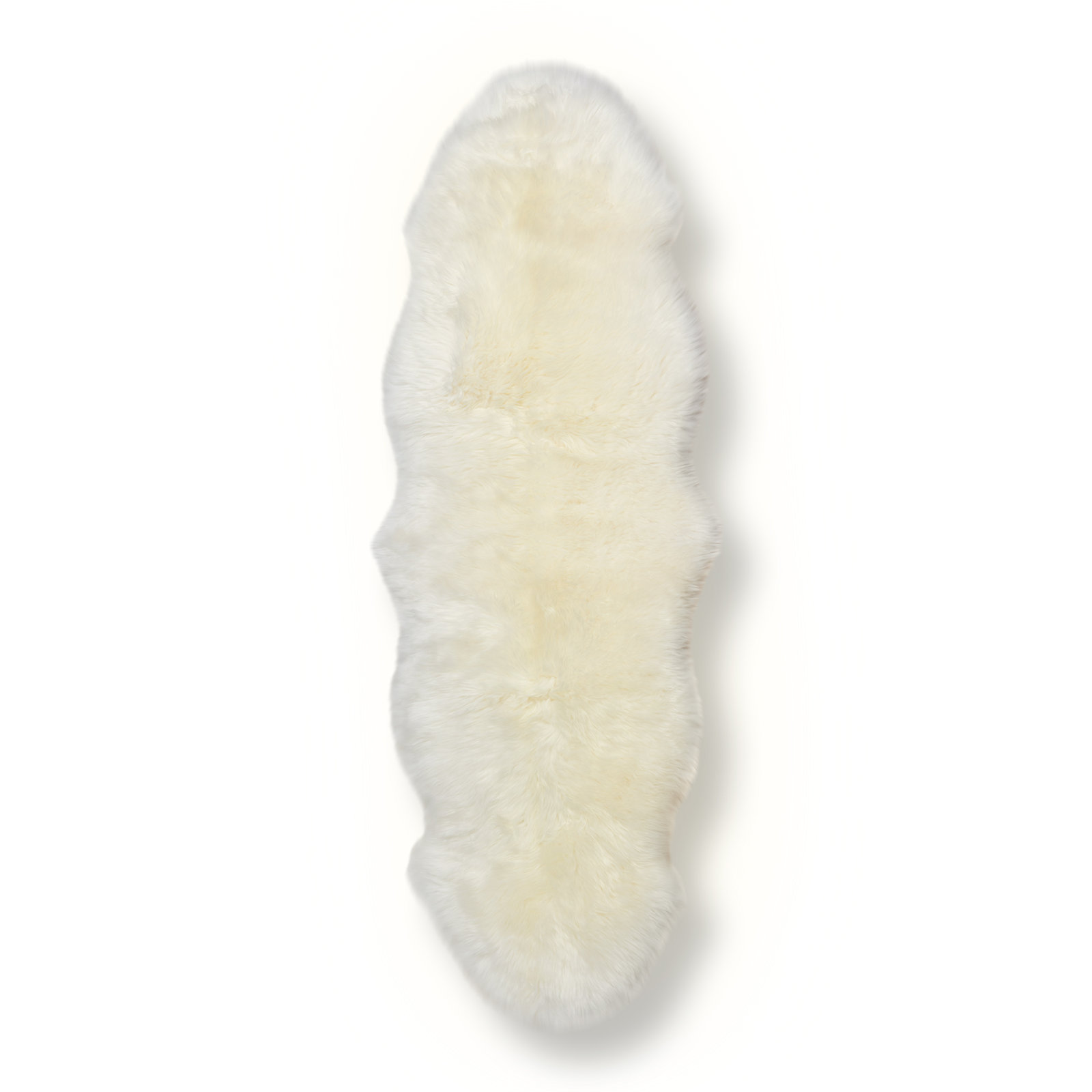 Morland Sheepskin Natural Ivory Rug, Novelty 2' x 5'6"