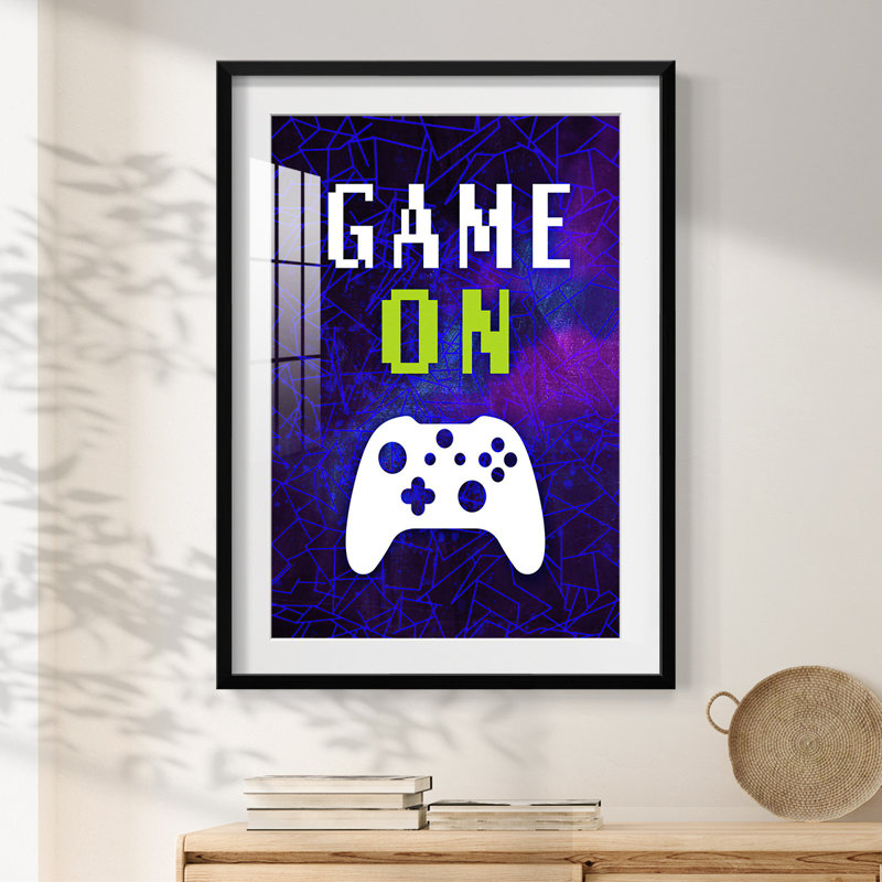 It's It's On II - impression encadrée, H 28,5 po x l 20,5 po, Noir