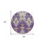 Tapis rond lavable intérieur ikat 8 pi