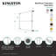 Porte-serviettes mural en laiton 36 po x 32 po Kingston-68833517