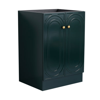 Lydney Freestanding Bathroom Furniture 24" - White Plywood, Soft-Close, Modern Decor Wash Basin Cabinet Tempting