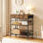Ansen 37.8" Rolling Kitchen Island with Storage and Power Outlet