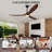 3 - Blade Modern Solid Wood Ceiling Fan With Light And Remote Control-190858553-190858502