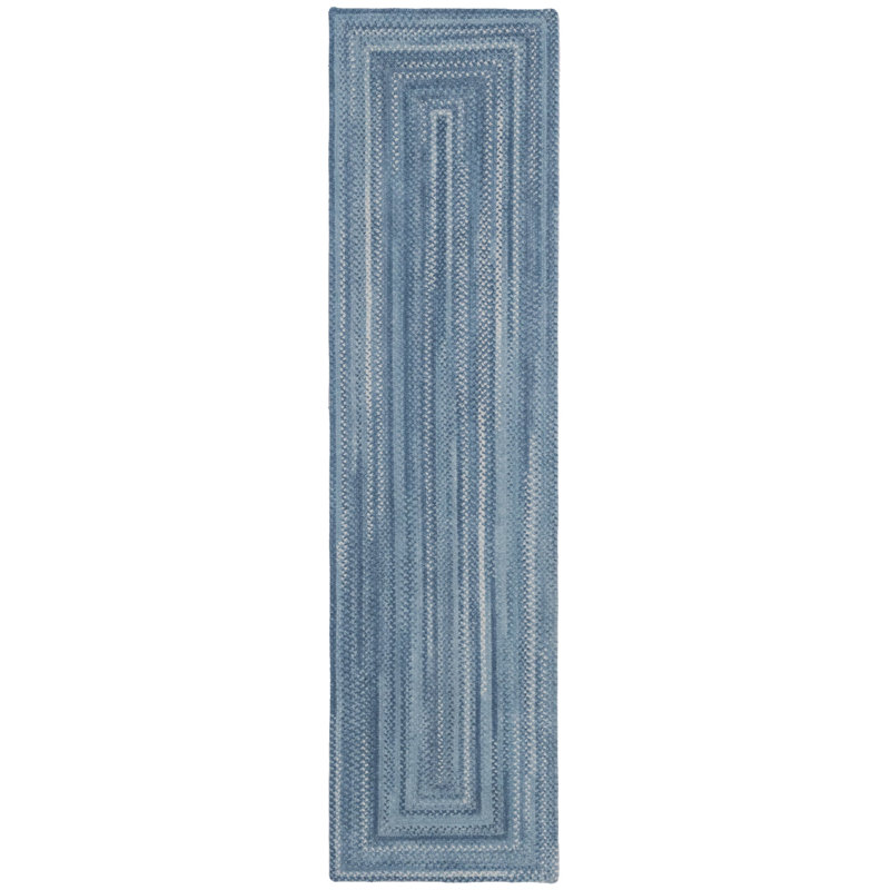 Kollyn Cotton Indoor Rug, Concentric Rectangle 2'3" x 9'Runner