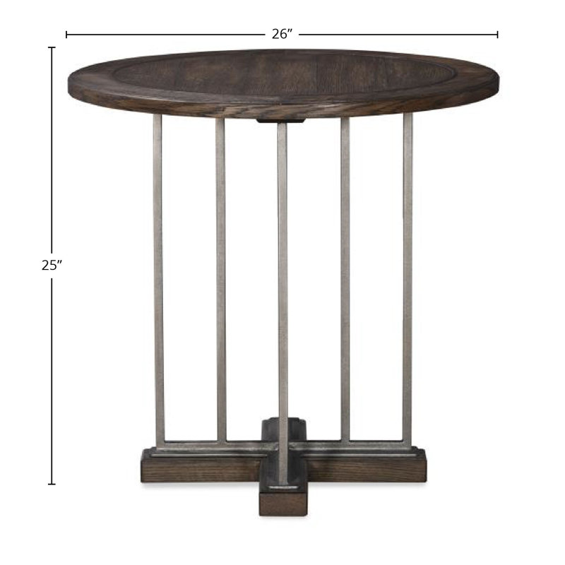 Camden Solid Wood End Table, Brown
