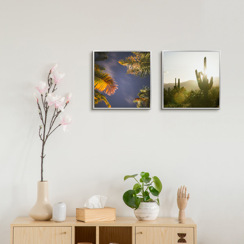 Drennon Picture Frame, Display Pictures, Metal Frame for Wall Mounting, Silver, 12" x 12"