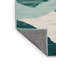 Tapis bleu aquarelle lavable à la machine-42616766