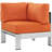 Shore Aluminum/ Canvas Fabric Outdoor Patio Armchair-23593051