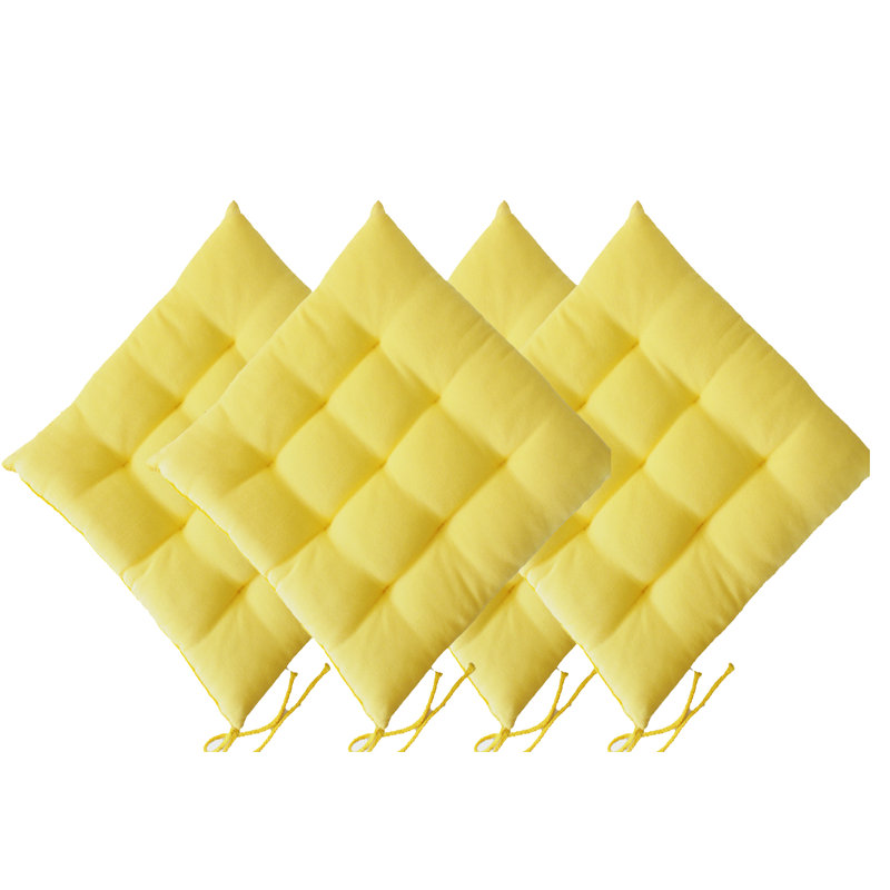 Garden Seat Cushion, Yellow
