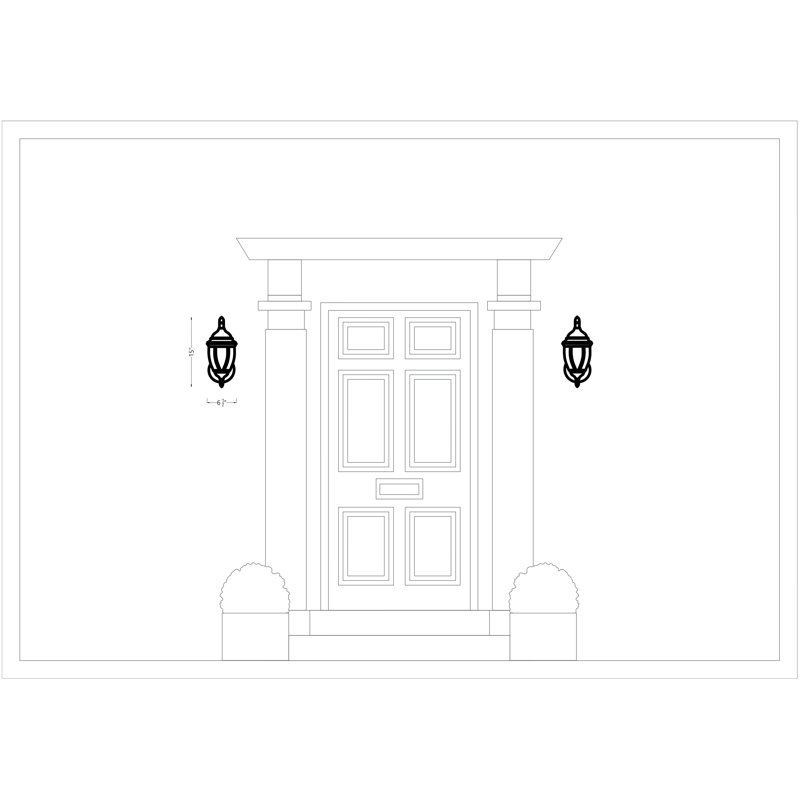 Bakersville One Light Outdoor Wall Lantern from Generation Lighting , 100W A-26 Medium, Antique Bronze