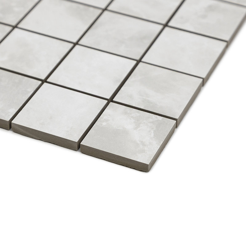 Carreau de mosaïque pour mur et plancher en porcelaine mate 2 "x 2" Nimbus, Blanco
