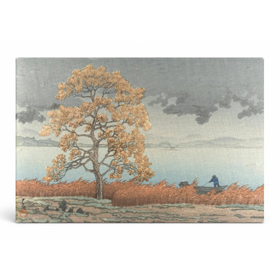 «Autumn Wind at Lake Suwa», art mural sur toile
