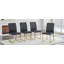 Ensemble de 4 chaises robustes: coussin épais de 2,1 po, structure en fer, pour la maison ou le bureau. Couleurs classiques, valeur-119035751-119035769