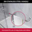 Porte de douche à porte coulissante double l 55 po x l 59 po x H 72 po avec deux barres à serviettes-110981885-101020290
