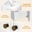Ensemble de meuble-lavabo 24 po avec lavabo, armoire de rangement pour salle de bain avec portes et tiroirs, meuble-lavabo moderne avec surface peinte