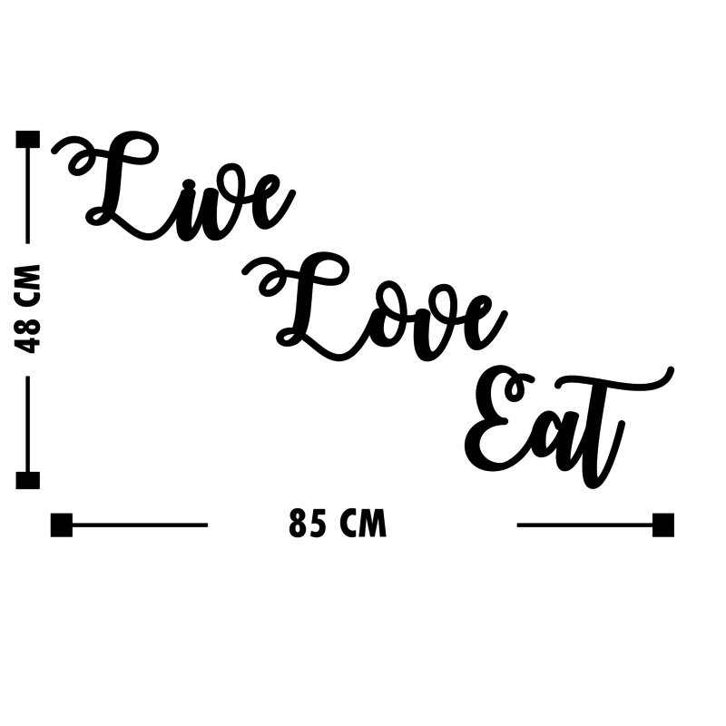 Wall Decor, Live Love Eat