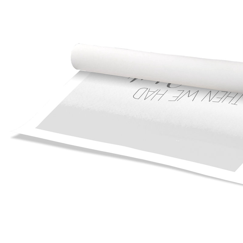 «Roll You», impression sur papier roulée, H 40 po x l 28 po x P 1 po