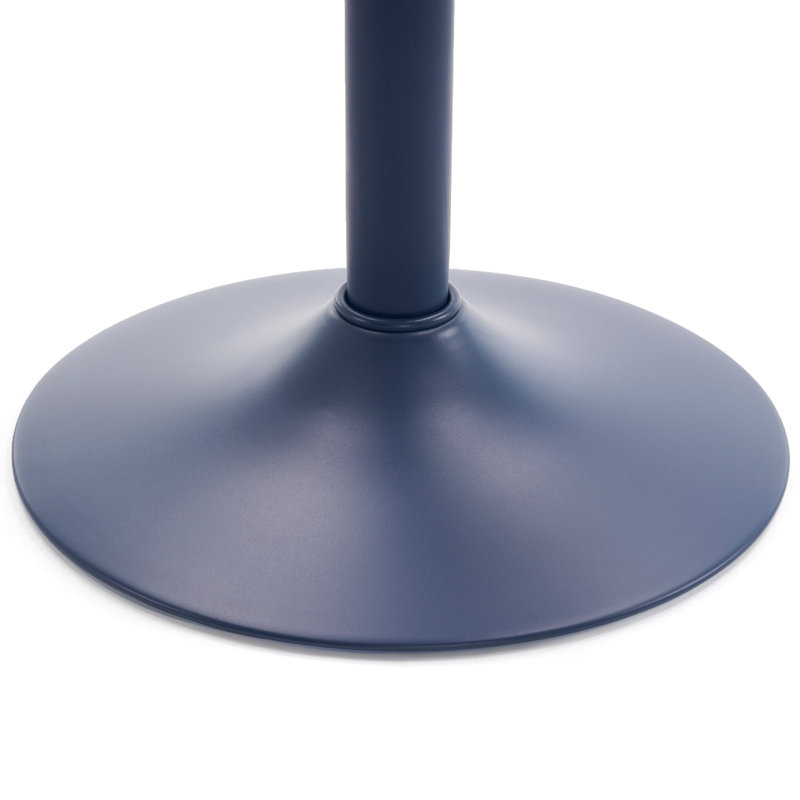 Tabourets de bar, comptoir pour îlot de cuisine Jaina, 2, Brun/bleu