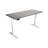 Skyscraper Electric Height Adjustable Standing Desk, Dual Motor and Digital Control with Memory, 60x30, Charcoal Strand Top with White Frame-1076506100-1191903530