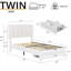 Lit plateforme tapissier à 4 tiroirs Huntsville -2072125786-2016990187