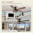 52" 5 - Reversible Blade Ceiling Fan With Lights, Quiet Dc Motor And Remote Control