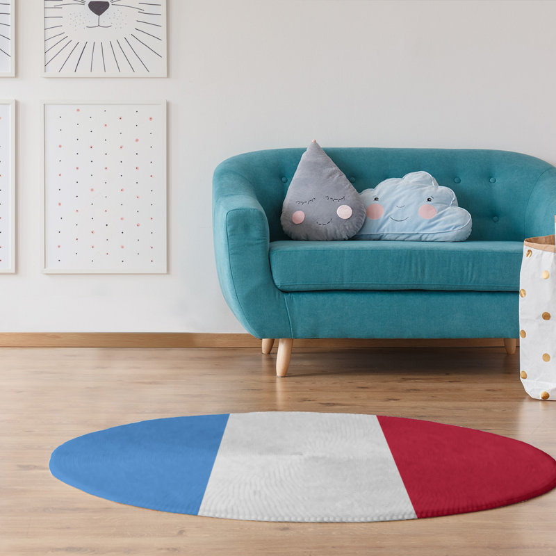 Chenille Indoor Rug, Round 5'