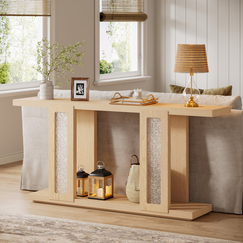 70.9" Extra Long Console Table with Arcylic Base