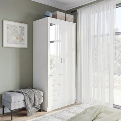 Arvil 2 Door Manufactured Wood Wardrobe