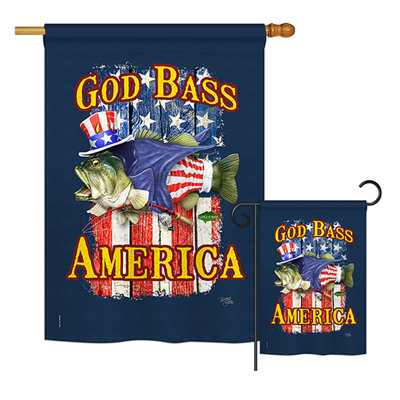 Double Sided Polyester Independence Day Garden Flag