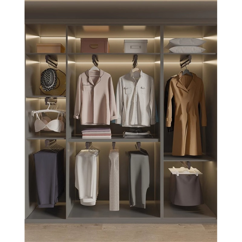 Premium Aluminum Extendable Trouser Rack With Slide Rail