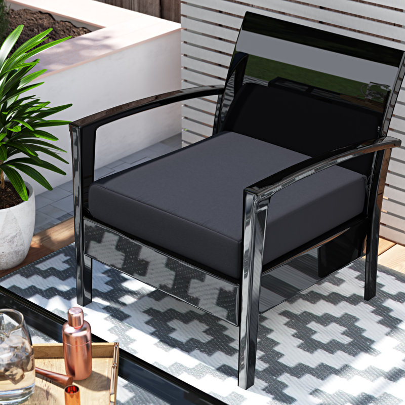 Azelia Outdoor 5'' Dining Chair Back Cushion