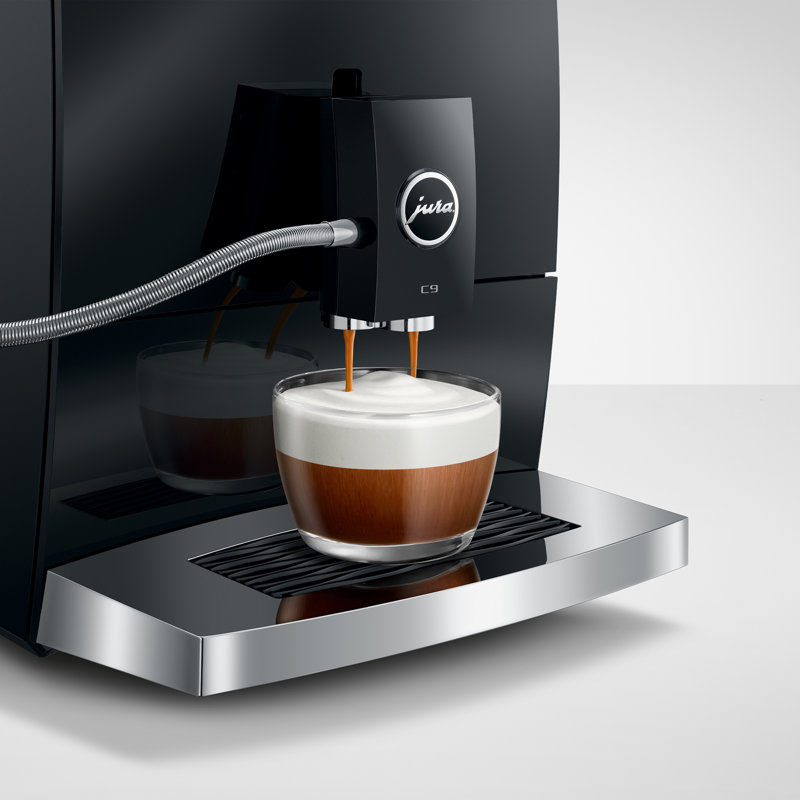 C9 Piano Black Automatic Coffee Machine, Black