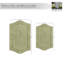 Morissette 100% Cotton Bath Rug, Non-slip, Absorbent, Machine Washable, Quick Dry 2 PCs set (21x34 / 24x40)-111573885