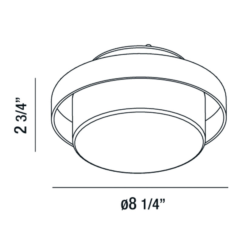 Logen Glass LED Flush Mount