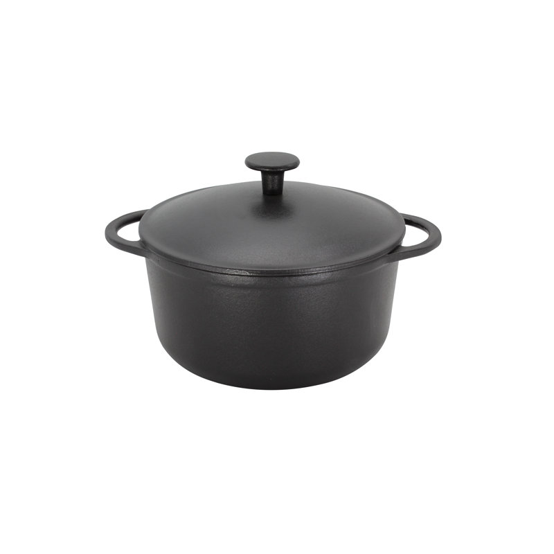 Karl Kruger Rustica Cast Iron Standard Pot, 24 cm diameter