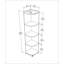 Warne 138 cm H x 31 cm W Corner Bookcase