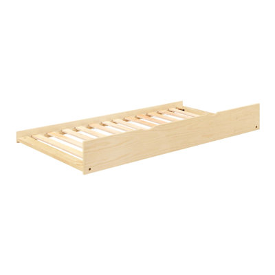Lit superposé au-dessus d'un lit gigogne, rangement réversible, tiroirs de marche, finition en pin, garde-corps, meubles de chambre à coucher en bois (matelas non inclus)
