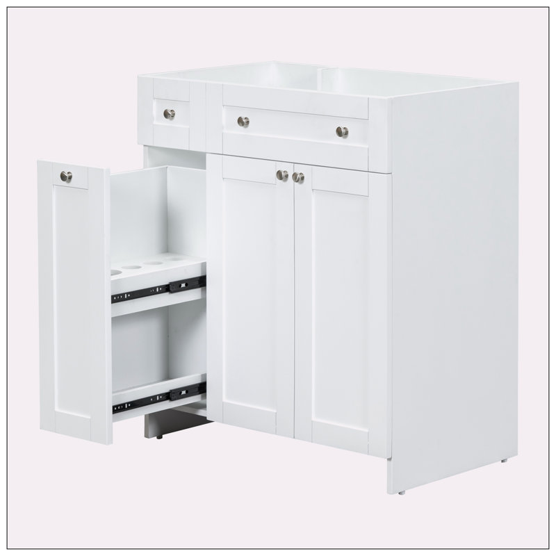 Base de meuble-lavabo simple 29,00 po seulement, Blanc