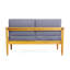 Weatogue 52.75'' Wide Acacia Loveseat with Cushions
