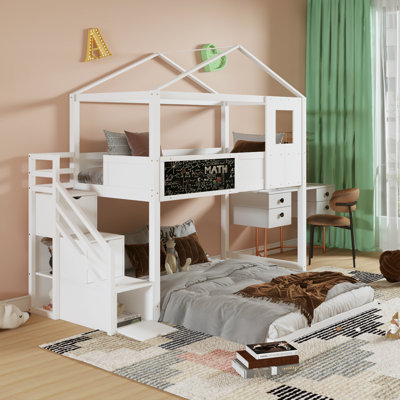 Shamong Kids Twin Over Full Bunk Bed
