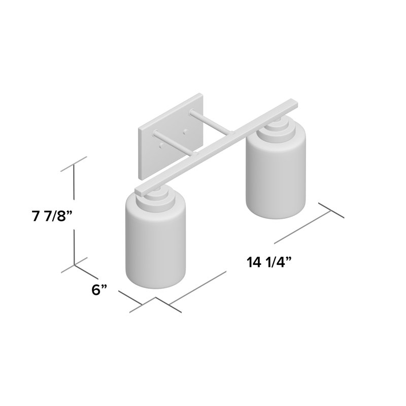Hester 2 - Light Dimmable Vanity Light, Satin Nickel