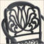 Chaise de patio en aluminium 2 pièces avec structure noire et coussins de couleurs aléatoires-1483180886