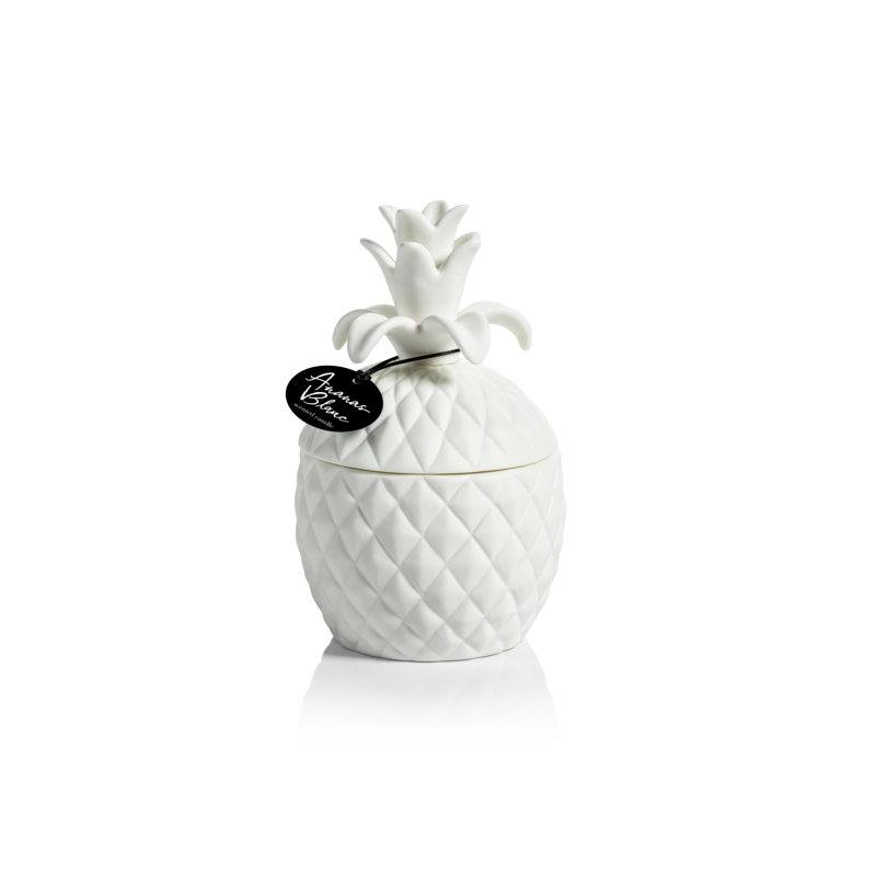 Bougie parfumée Ananas Blanc, H 7 po x l 4,5 po x P 4,5 po