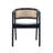Lucas Modern Scandinavian Cane-Back Dining Armchair