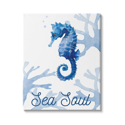 Sea Soul Sentiment Blue Seahorse Ocean